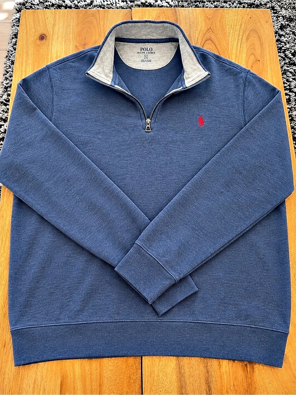 Polo Ralph Lauren Luxury Jersey Quarter-Zip Pullover Men's Size XL